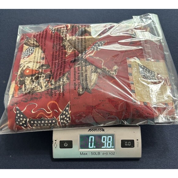 Clearwater Outfitters Motorcycles American Flag Print Short Sleeve Shirt sz XL - Picture 9 of 9